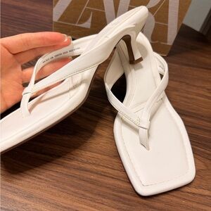 Asos Elegant White Heeled Sandals! Nwt